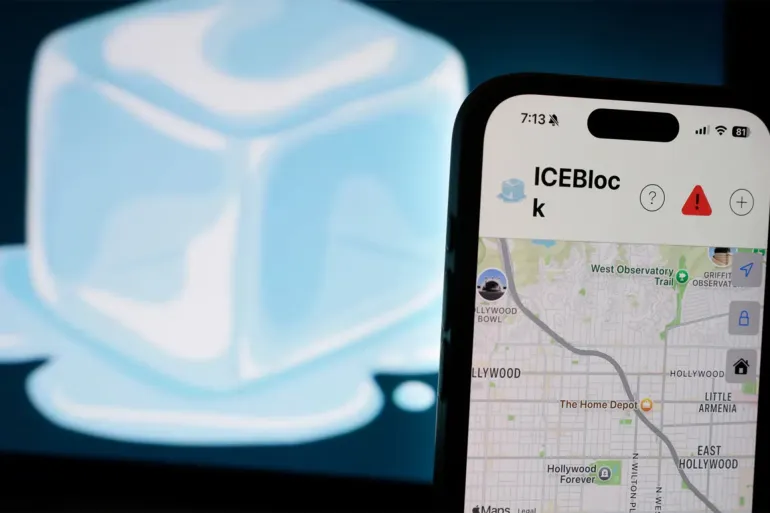 24/7 Social Media Monitoring: Inside the U.S. Government’s Always-On Surveillance Program 3 US Immigration and Customs Enforcement has banned the IceBlock app, which tracked and alerted users of their whereabouts (Getty)